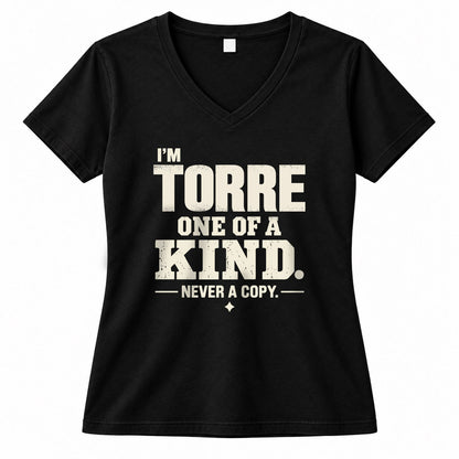 TORRE P6-K4-228 Personalized Funny Quote Apparel “I’m NAME – One of a Kind, Never a Copy”