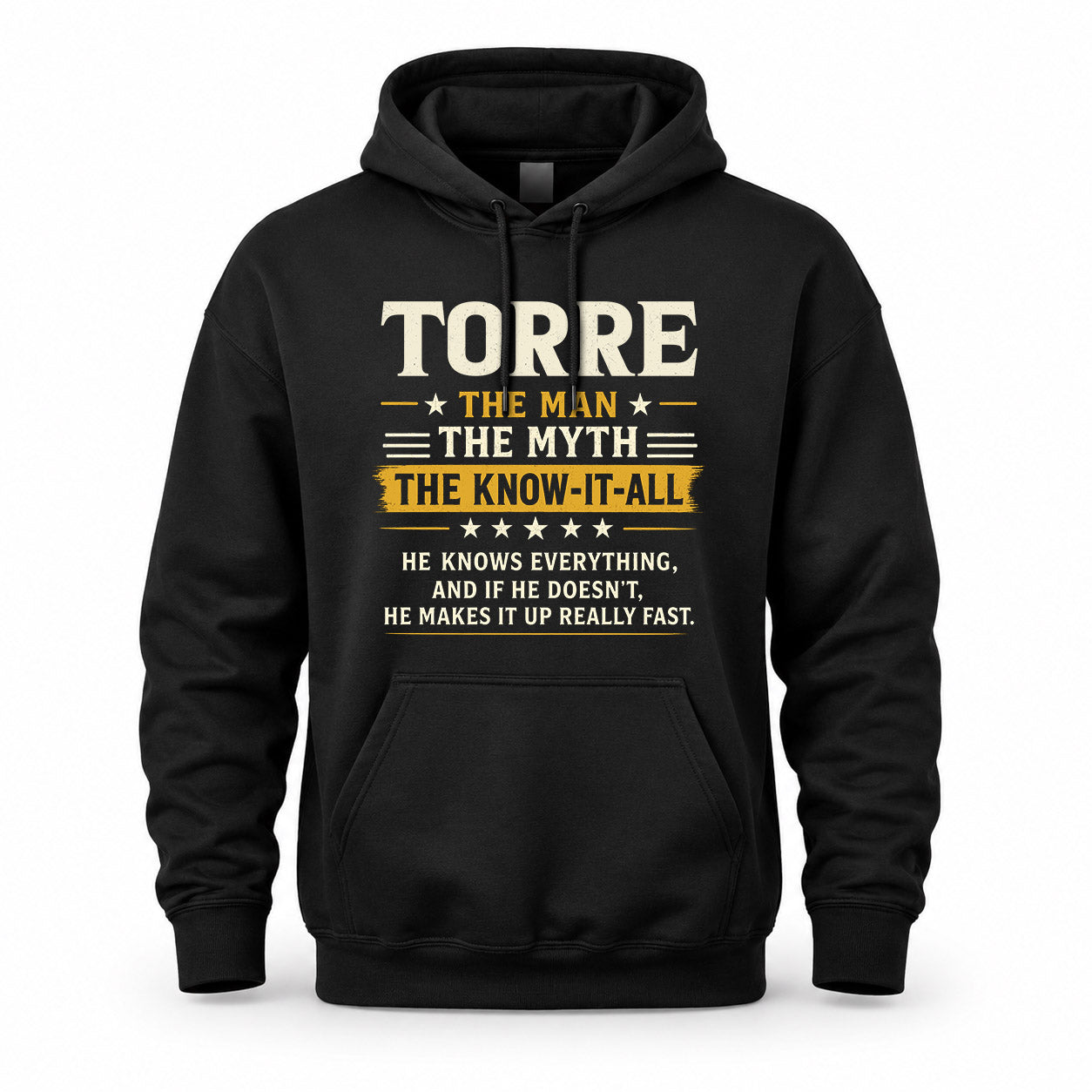TORRE TM90-K04-125 - NAME Legendary Know-It-All Personalized Funny Shirt