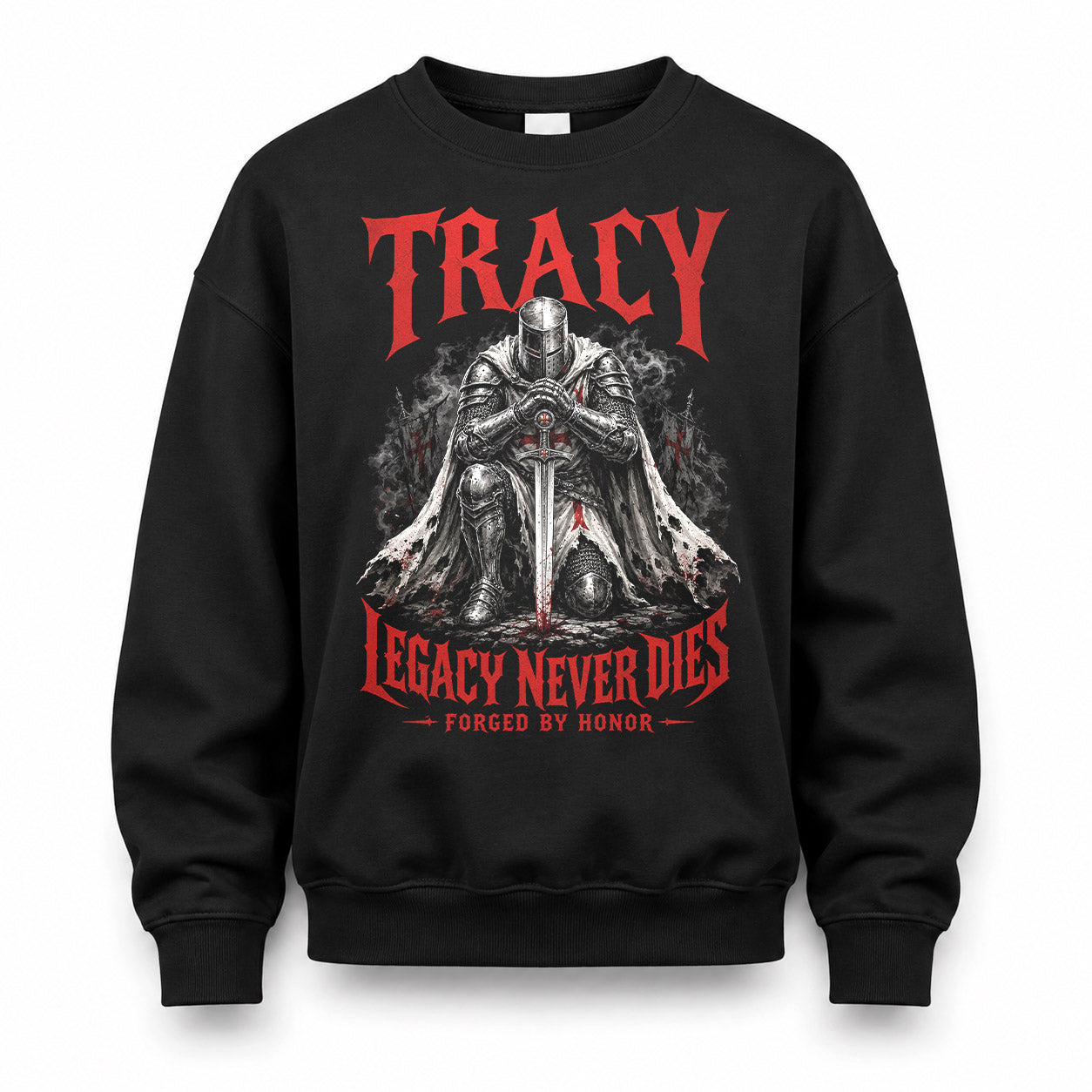 TRACY HS90-K04-109 - NAME Legacy Never Dies Forged By Honor Personalized Knight