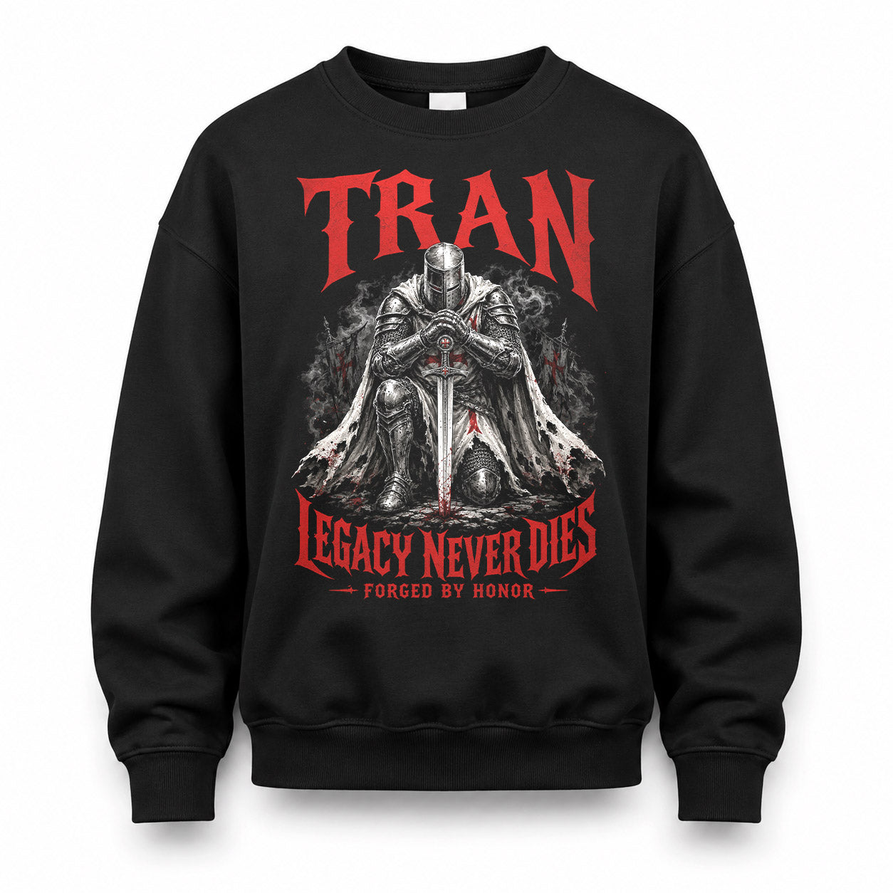 TRAN HS90-K04-109 - NAME Legacy Never Dies Forged By Honor Personalized Knight