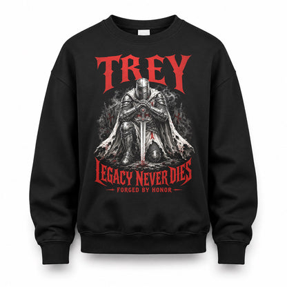 TREY HS90-K04-109 - NAME Legacy Never Dies Forged By Honor Personalized Knight