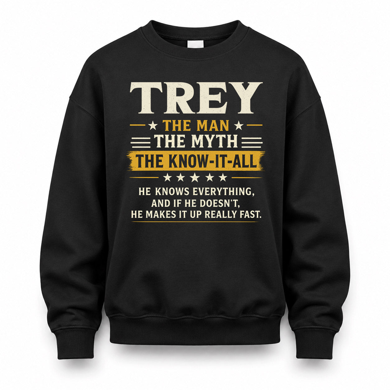 TREY TM90-K04-125 - NAME Legendary Know-It-All Personalized Funny Shirt