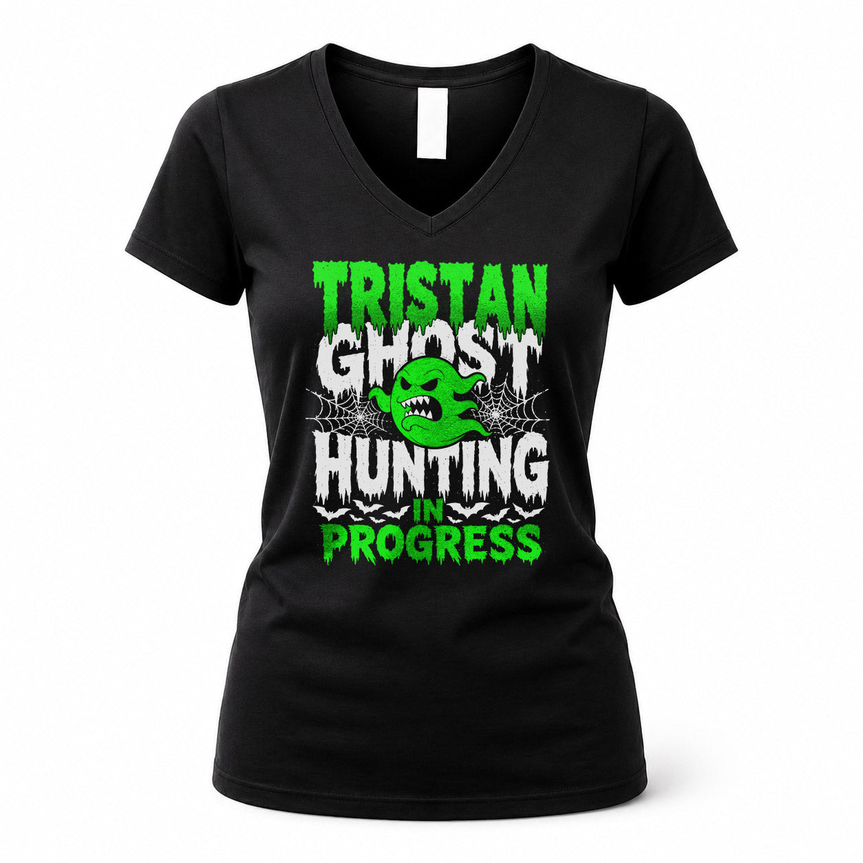 TRISTAN HW22-K06-109 - NAME Ghost Hunting In Progress Personalized Halloween Shirt
