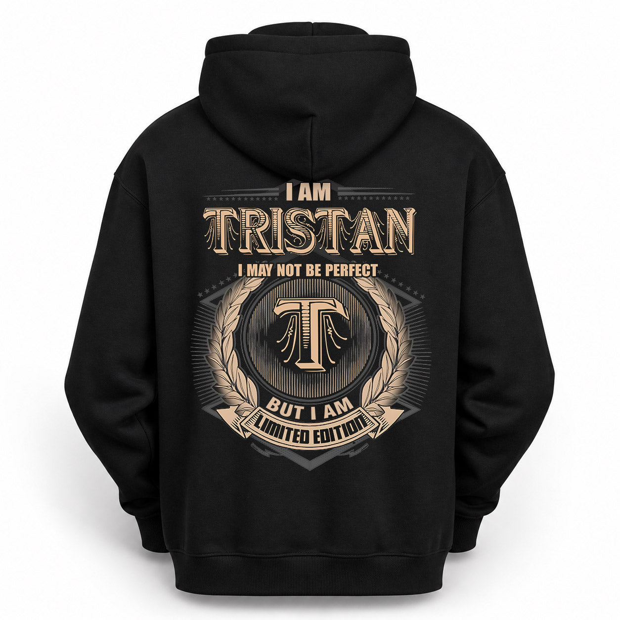 TRISTAN PH55-T25-Personalized Name Quote Apparel “I Am NAME May Not Be Perfect But I Am Limited Edition”
