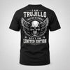 TRUJILLO P01-K24-229 – Personalized Skull Graphic Apparel “I Am NAME I May Not Be Perfect But I Am Limited Edition”