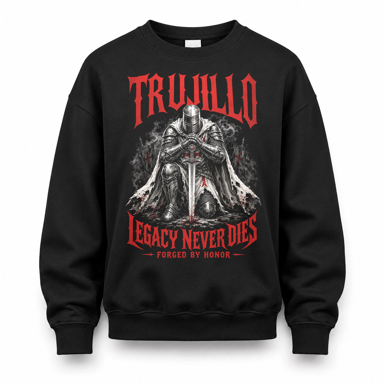 TRUJILLO HS90-K04-109 - NAME Legacy Never Dies Forged By Honor Personalized Knight