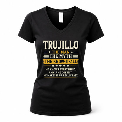 TRUJILLO TM90-K04-125 - NAME Legendary Know-It-All Personalized Funny Shirt