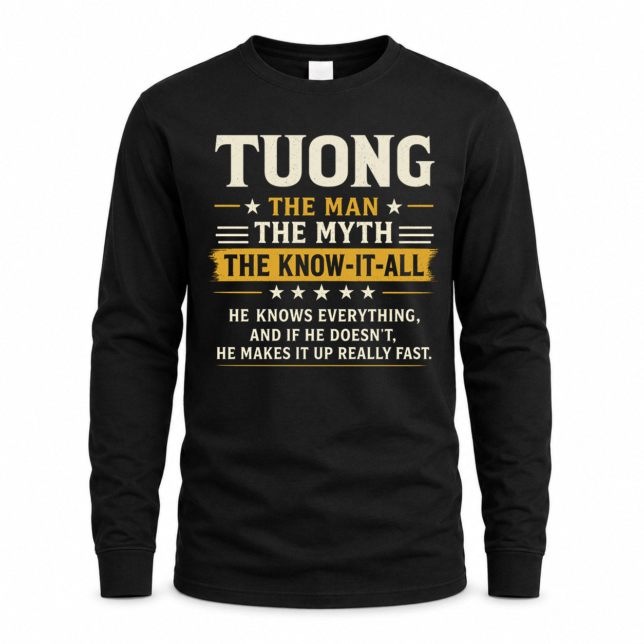 TUONG TM90-K04-125 - NAME Legendary Know-It-All Personalized Funny Shirt
