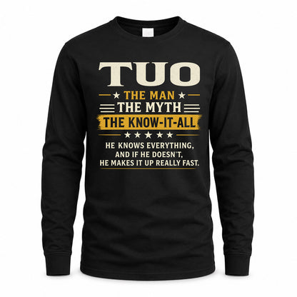TUO TM90-K04-125 - NAME Legendary Know-It-All Personalized Funny Shirt
