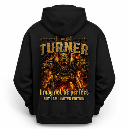 TURNER MP88-F2-168–Personalized Bold Quote Apparel “I Am NAME I May Not Be Perfect But I Am Limited Edition