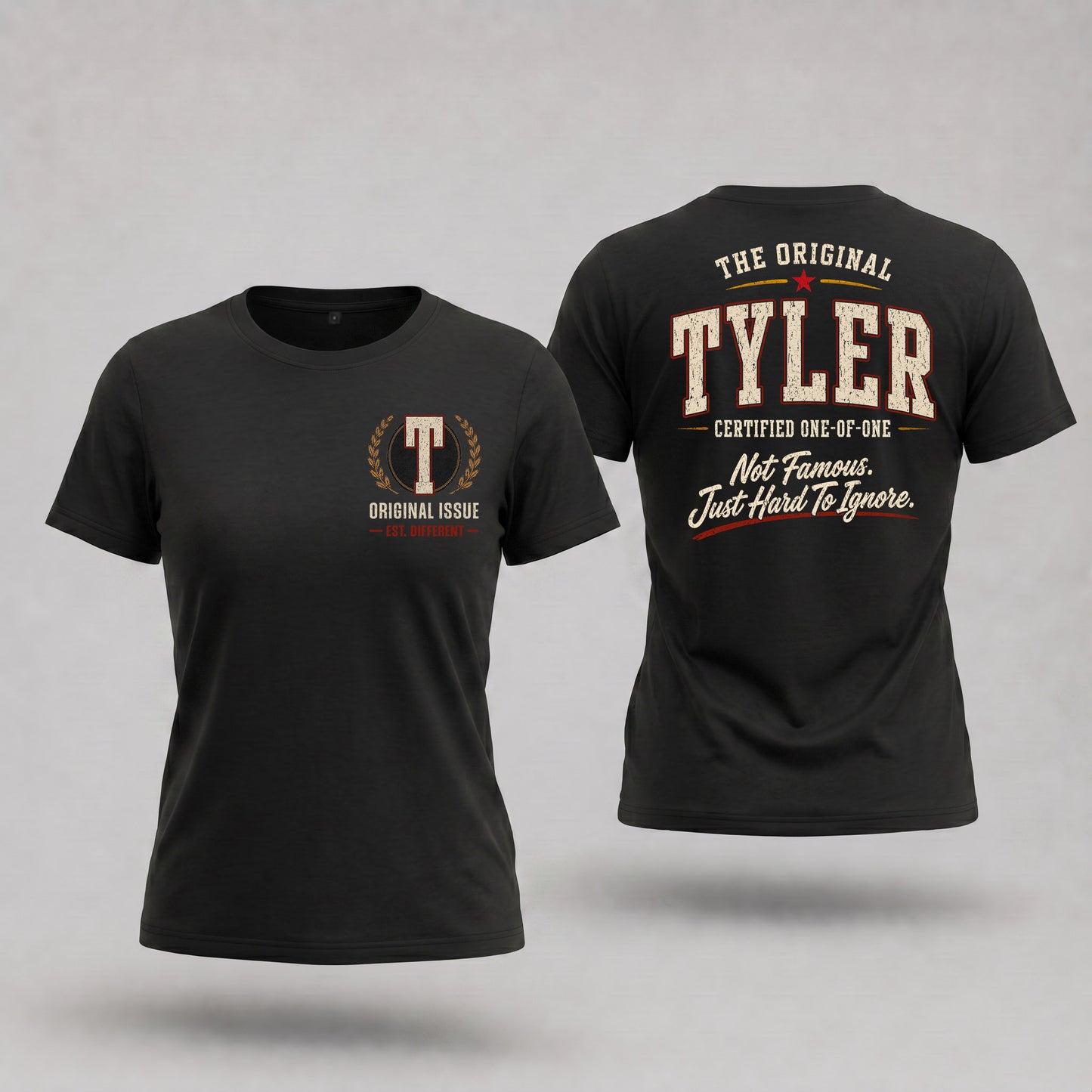 TYLER W68-F2-168 – Personalized Original Issue Apparel “The Original NAME Certified One-of-One"