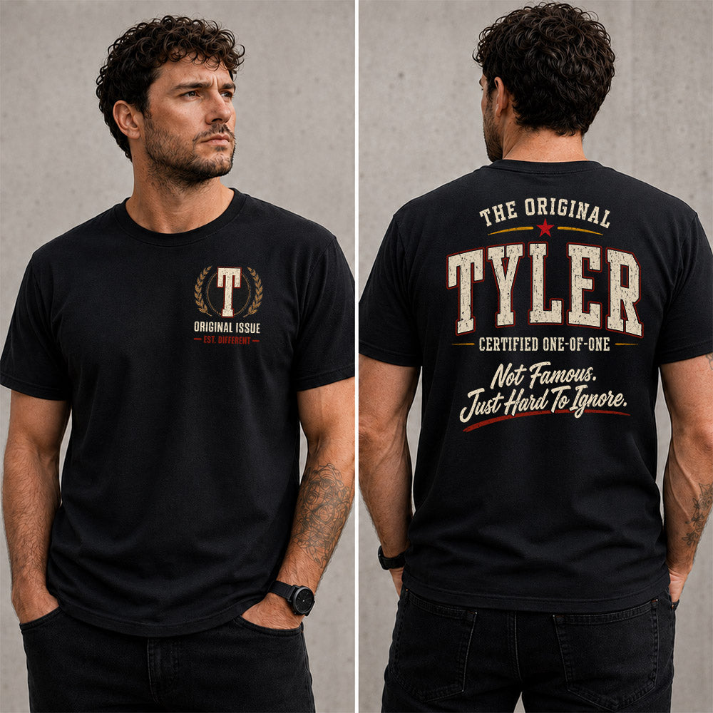 TYLER W68-F2-168 – Personalized Original Issue Apparel “The Original NAME Certified One-of-One"