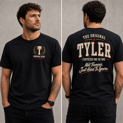 TYLER W68-F2-168 – Personalized Original Issue Apparel “The Original NAME Certified One-of-One"