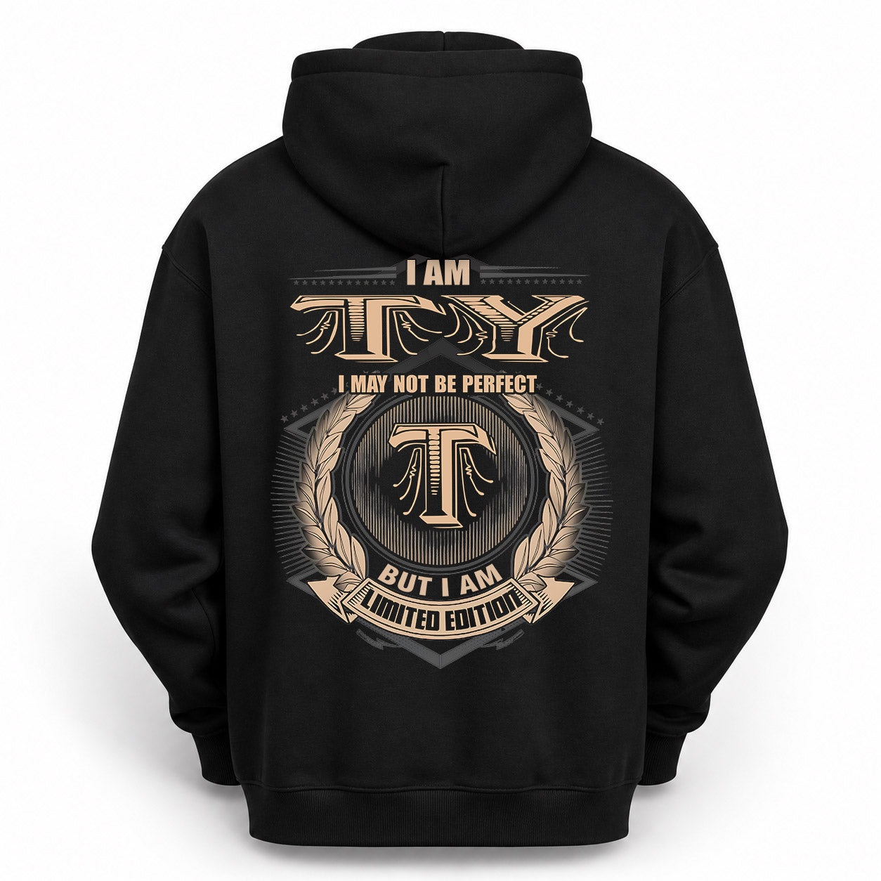 TY PH55-T25-Personalized Name Quote Apparel “I Am NAME May Not Be Perfect But I Am Limited Edition”