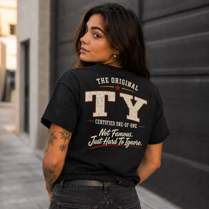 TY W68-F2-168 – Personalized Original Issue Apparel “The Original NAME Certified One-of-One"