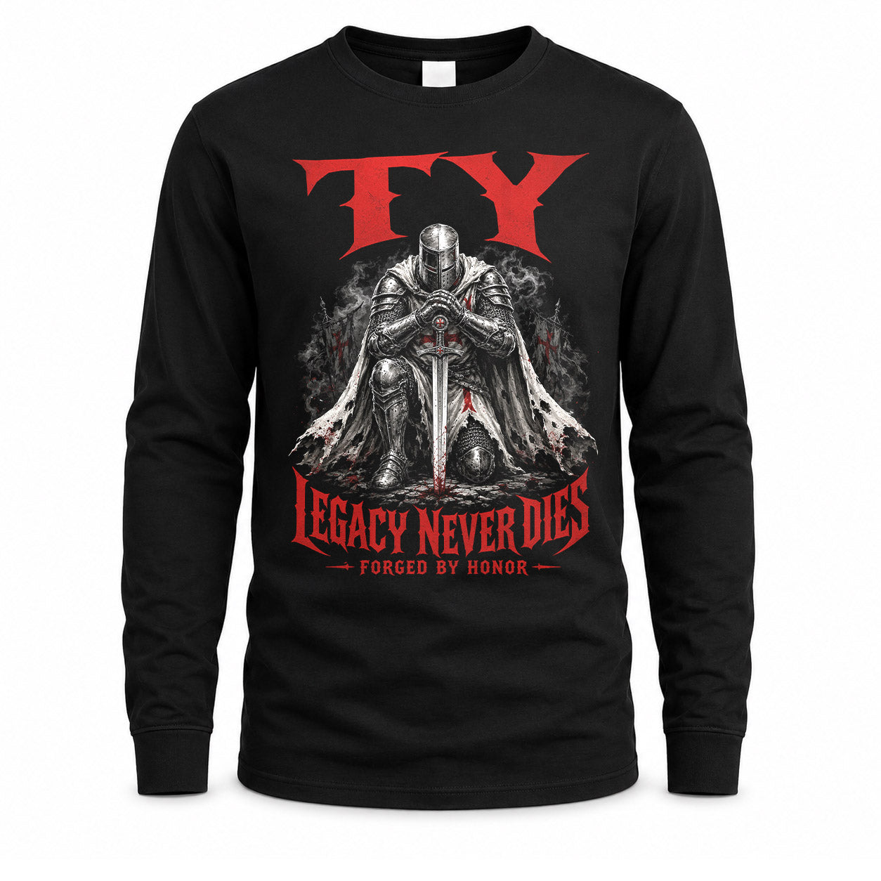 TY HS90-K04-109 - NAME Legacy Never Dies Forged By Honor Personalized Knight