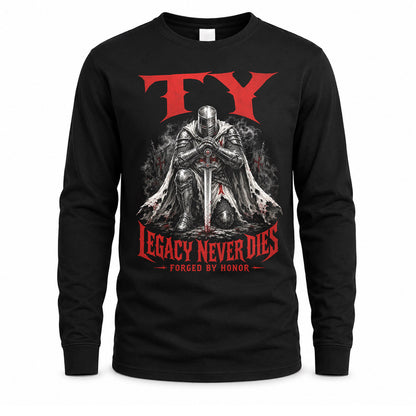 TY HS90-K04-109 - NAME Legacy Never Dies Forged By Honor Personalized Knight