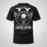 TY P01-K24-229 – Personalized Skull Graphic Apparel “I Am NAME I May Not Be Perfect But I Am Limited Edition”