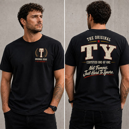TY W68-F2-168 – Personalized Original Issue Apparel “The Original NAME Certified One-of-One"