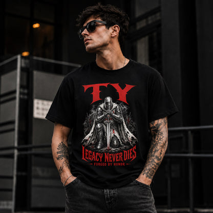 TY HS90-K04-109 - NAME Legacy Never Dies Forged By Honor Personalized Knight