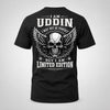 UDDIN P01-K24-229 – Personalized Skull Graphic Apparel “I Am NAME I May Not Be Perfect But I Am Limited Edition”