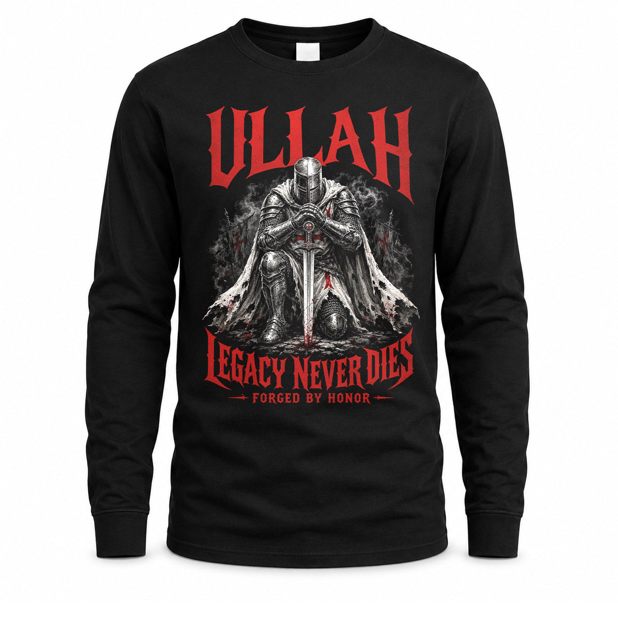 ULLAH HS90-K04-109 - NAME Legacy Never Dies Forged By Honor Personalized Knight