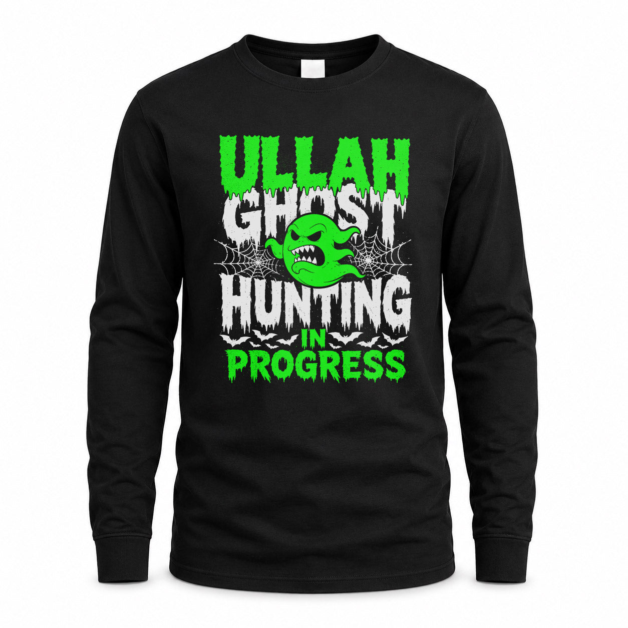 ULLAH HW22-K06-109 - NAME Ghost Hunting In Progress Personalized Halloween Shirt