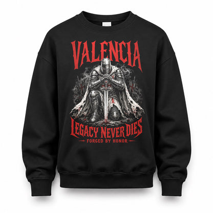 VALENCIA HS90-K04-109 - NAME Legacy Never Dies Forged By Honor Personalized Knight