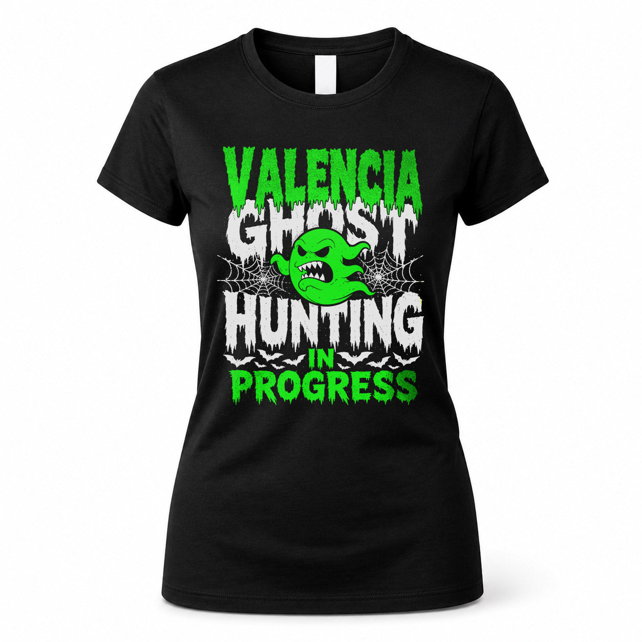 VALENCIA HW22-K06-109 - NAME Ghost Hunting In Progress Personalized Halloween Shirt