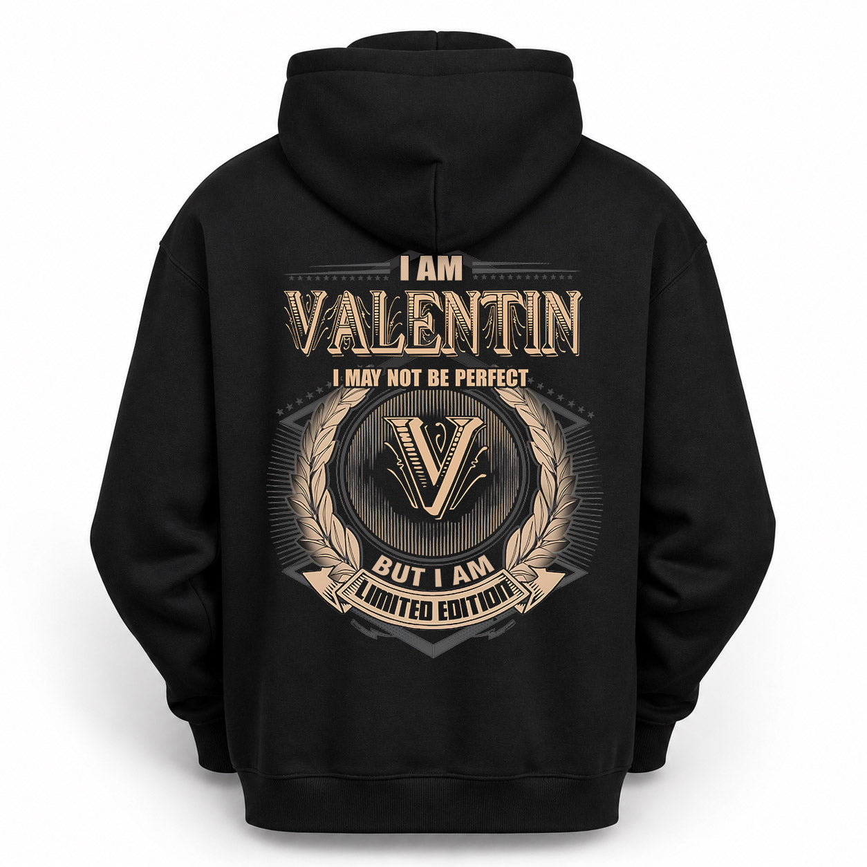 VALENTIN PH55-T25-Personalized Name Quote Apparel “I Am NAME May Not Be Perfect But I Am Limited Edition”