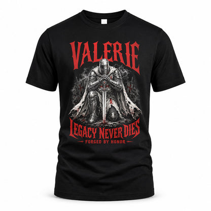 VALERIE HS90-K04-109 - NAME Legacy Never Dies Forged By Honor Personalized Knight