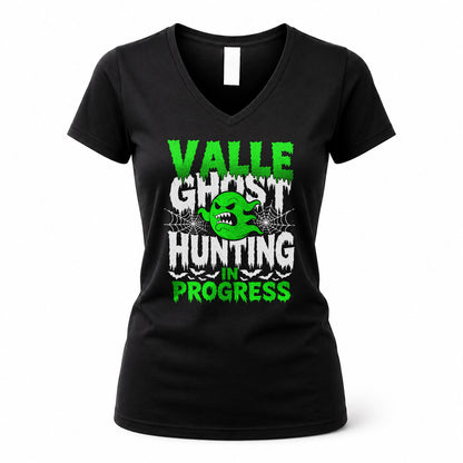 VALLE HW22-K06-109 - NAME Ghost Hunting In Progress Personalized Halloween Shirt
