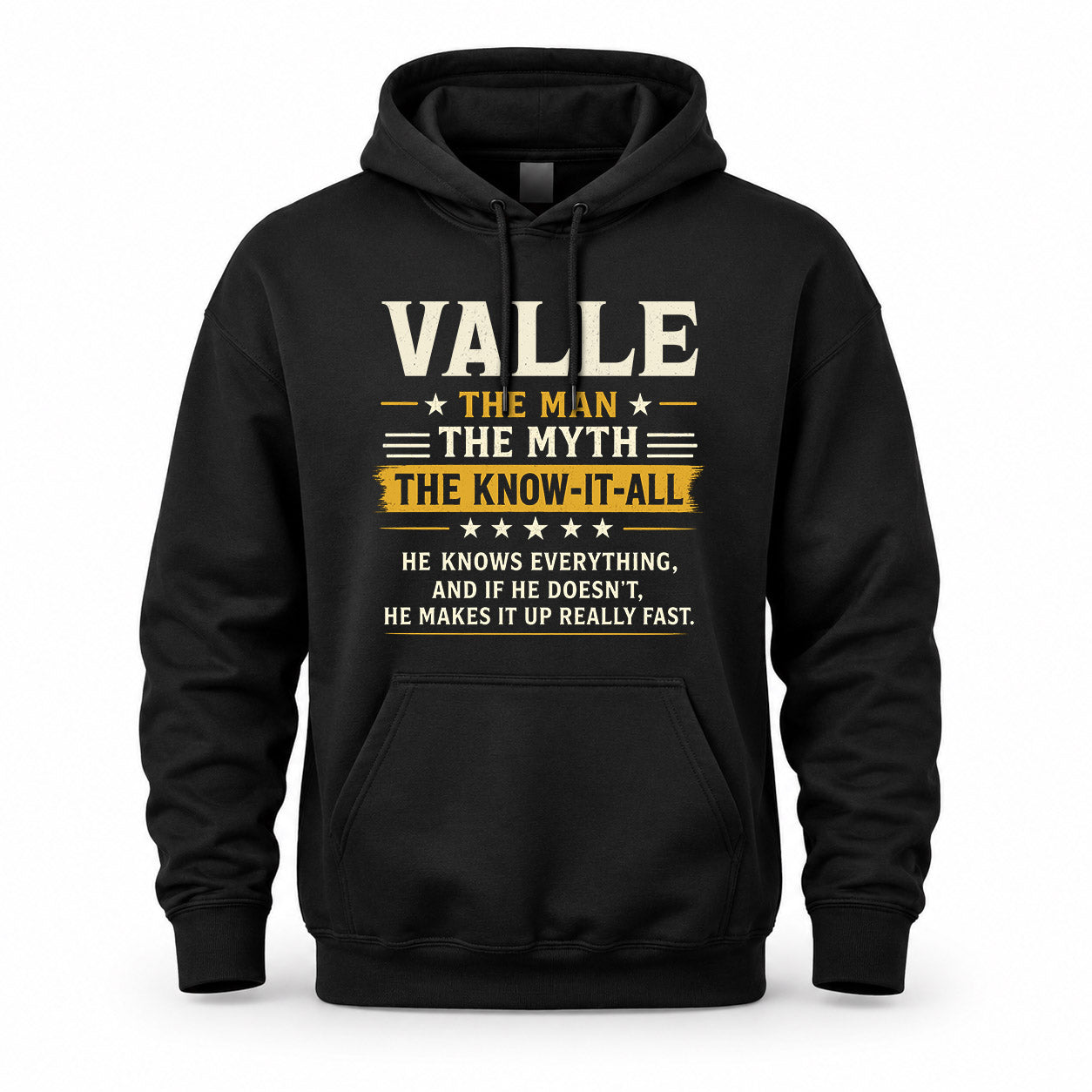 VALLE TM90-K04-125 - NAME Legendary Know-It-All Personalized Funny Shirt