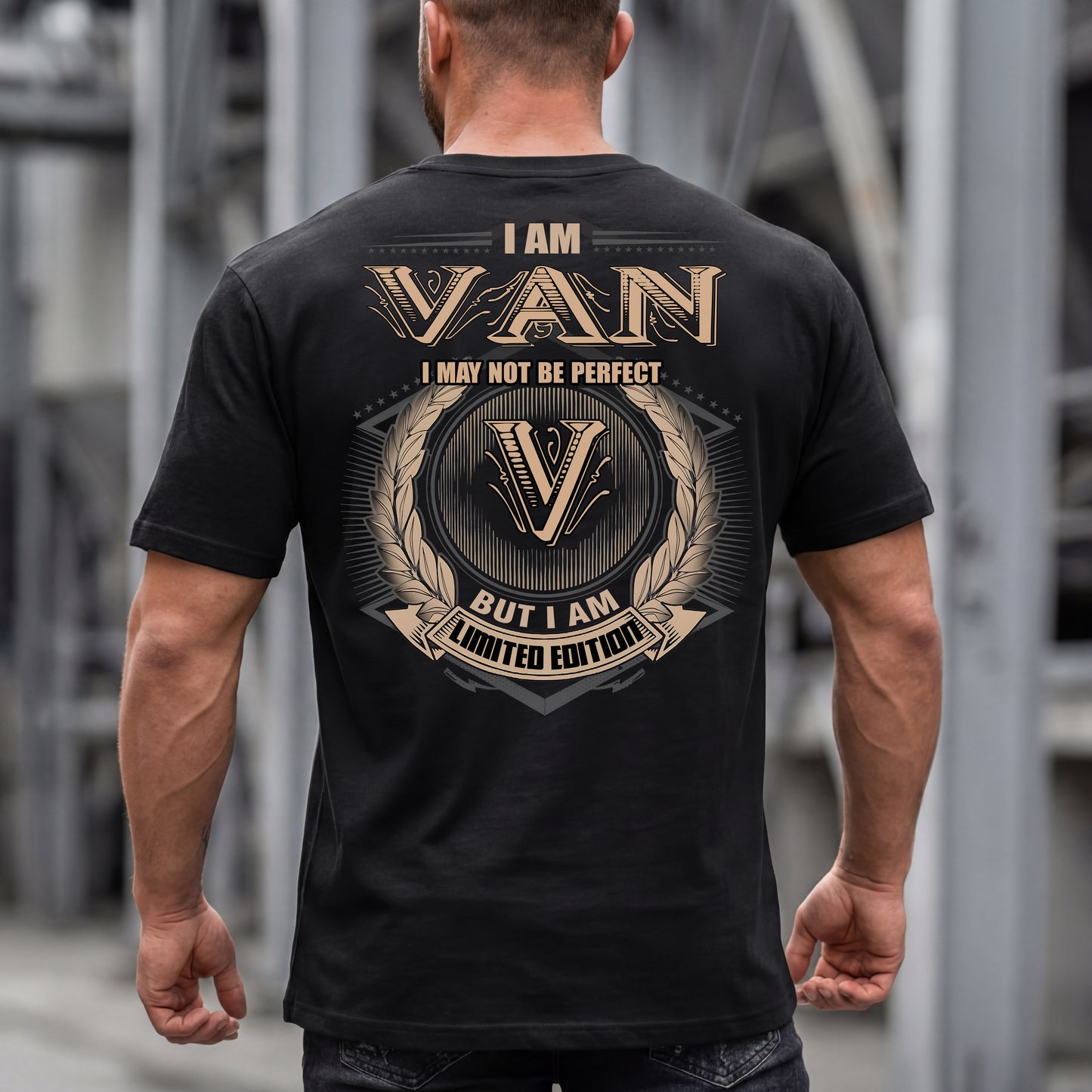 VAN PH55-T25-Personalized Name Quote Apparel “I Am NAME May Not Be Perfect But I Am Limited Edition”