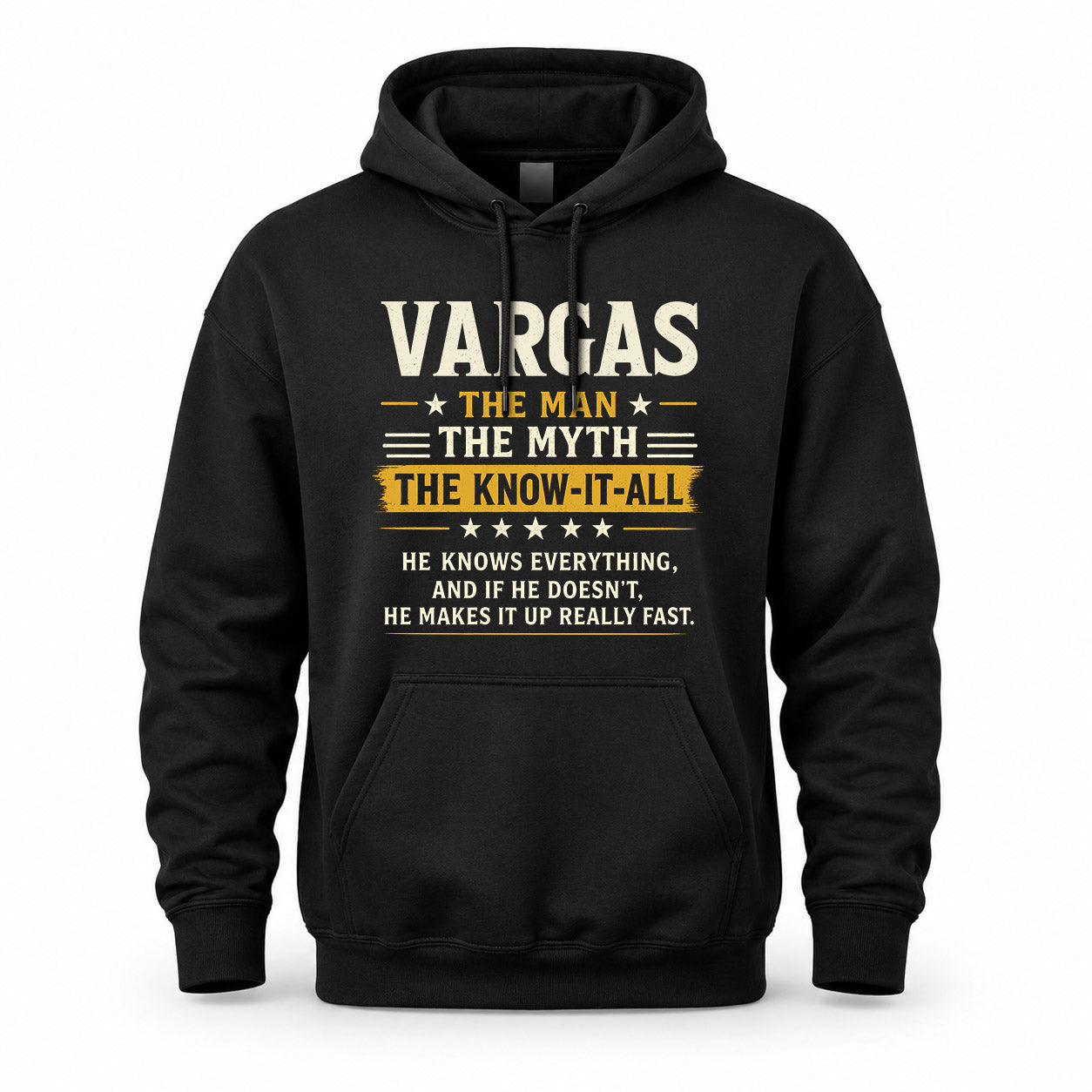 VARGAS TM90-K04-125 - NAME Legendary Know-It-All Personalized Funny Shirt