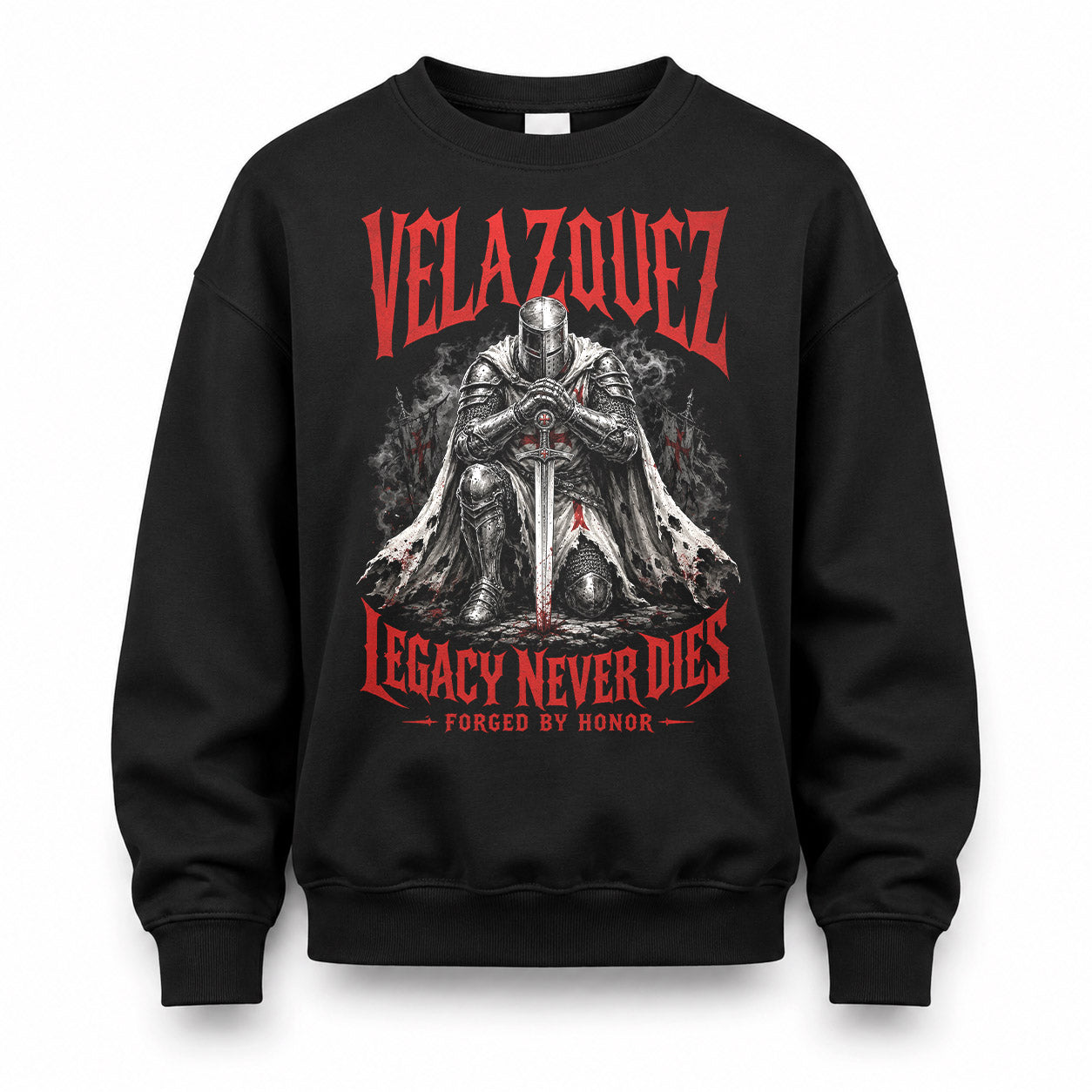 VELAZQUEZ HS90-K04-109 - NAME Legacy Never Dies Forged By Honor Personalized Knight