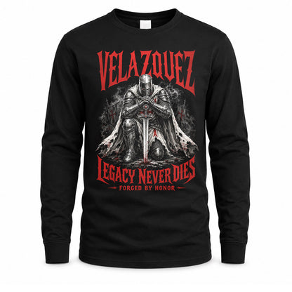 VELAZQUEZ HS90-K04-109 - NAME Legacy Never Dies Forged By Honor Personalized Knight