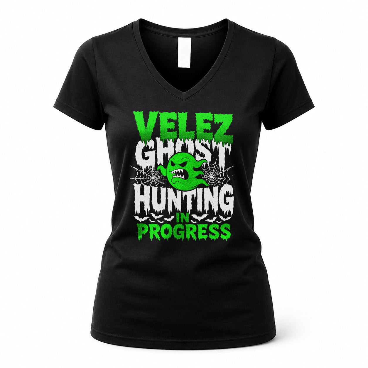 VELEZ HW22-K06-109 - NAME Ghost Hunting In Progress Personalized Halloween Shirt
