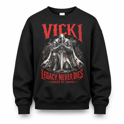 VICKI HS90-K04-109 - NAME Legacy Never Dies Forged By Honor Personalized Knight