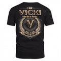 VICKI PH55-T25-Personalized Name Quote Apparel “I Am NAME May Not Be Perfect But I Am Limited Edition”