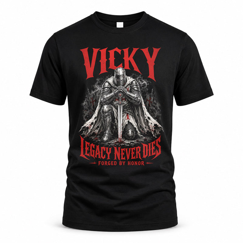 VICKY HS90-K04-109 - NAME Legacy Never Dies Forged By Honor Personalized Knight