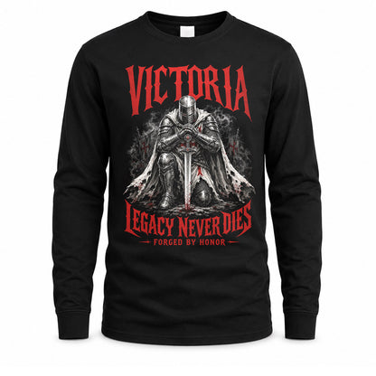 VICTORIA HS90-K04-109 - NAME Legacy Never Dies Forged By Honor Personalized Knight