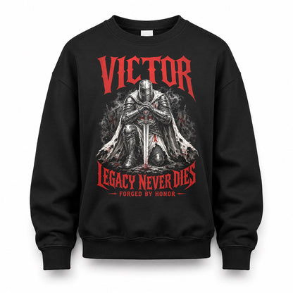 VICTOR HS90-K04-109 - NAME Legacy Never Dies Forged By Honor Personalized Knight