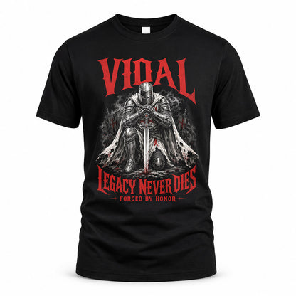 VIDAL HS90-K04-109 - NAME Legacy Never Dies Forged By Honor Personalized Knight