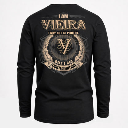 VIEIRA PH55-T25-Personalized Name Quote Apparel “I Am NAME May Not Be Perfect But I Am Limited Edition”