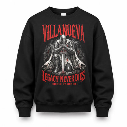 VILLANUEVA HS90-K04-109 - NAME Legacy Never Dies Forged By Honor Personalized Knight