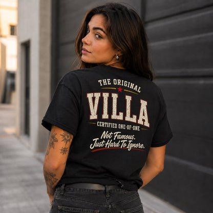 VILLA W68-F2-168 – Personalized Original Issue Apparel “The Original NAME Certified One-of-One"