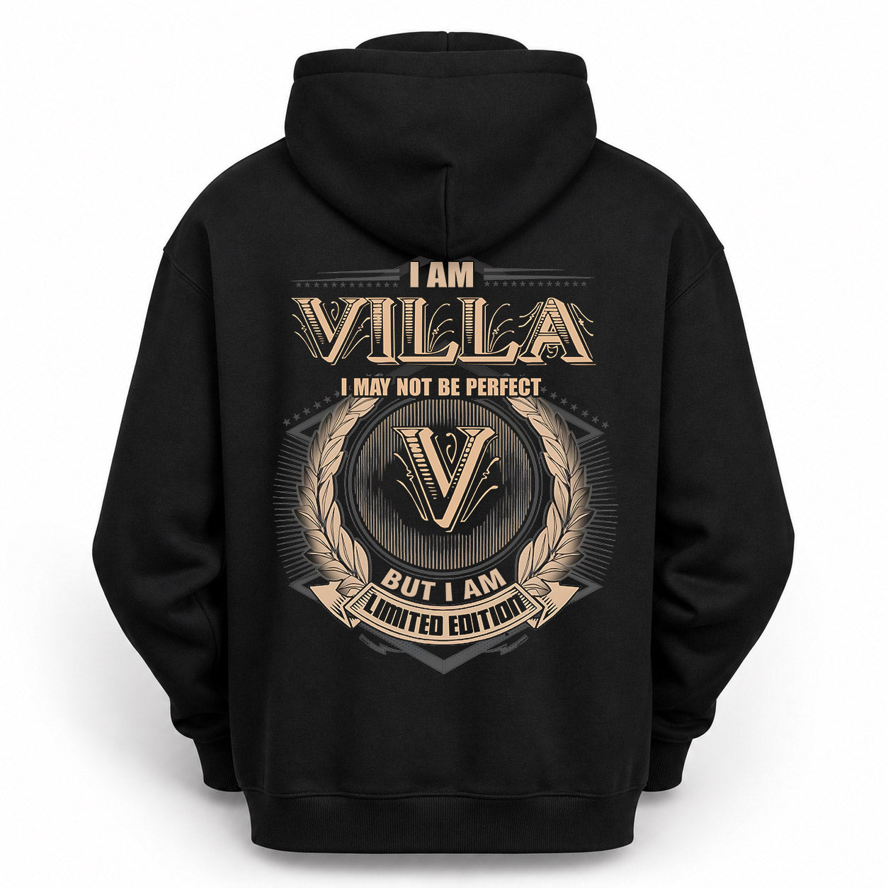 VILLA PH55-T25-Personalized Name Quote Apparel “I Am NAME May Not Be Perfect But I Am Limited Edition”