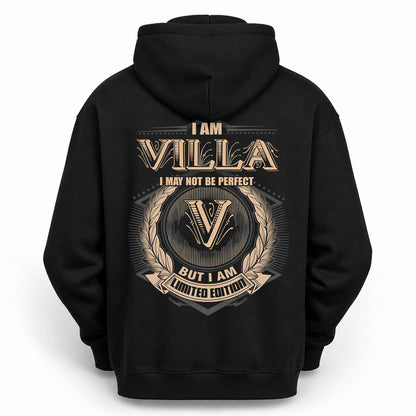 VILLA PH55-T25-Personalized Name Quote Apparel “I Am NAME May Not Be Perfect But I Am Limited Edition”