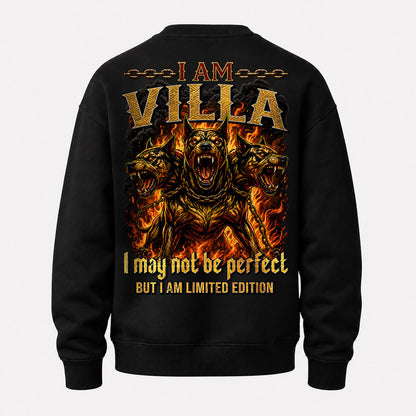 VILLA MP88-F2-168–Personalized Bold Quote Apparel “I Am NAME I May Not Be Perfect But I Am Limited Edition